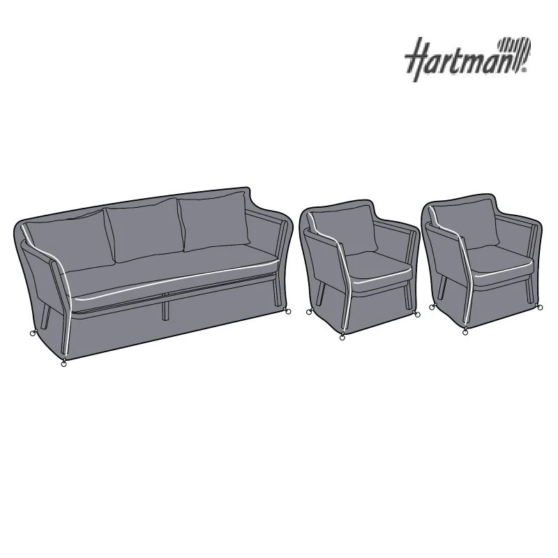 Hartman Dubai 3 Seat Lounge Set Protective Outdoor Furniture Cover 1 Hartman Dubai 3 Seat Lounge Set Protective Outdoor Furniture Cover