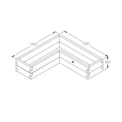 Caledonian Corner Raised Bed 5 Caledonian Corner Raised Bed -Garden Haven Shop FGCPL13HD2