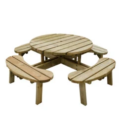 Forest Garden Circular Picnic Table -Garden Haven Shop FGCPT10