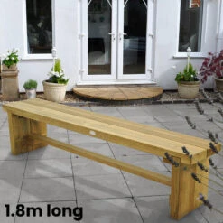 Double Sleeper Bench -Garden Haven Shop FGDSBEN15