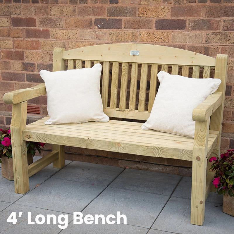 Forest Garden Harvington Bench 2 Forest Garden Harvington Bench - Image 2