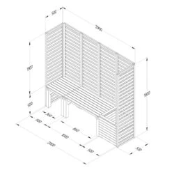 Forest Garden Modular Seating V2 17 Forest Garden Modular Seating V2 -Garden Haven Shop FGMODSEAT2HD9
