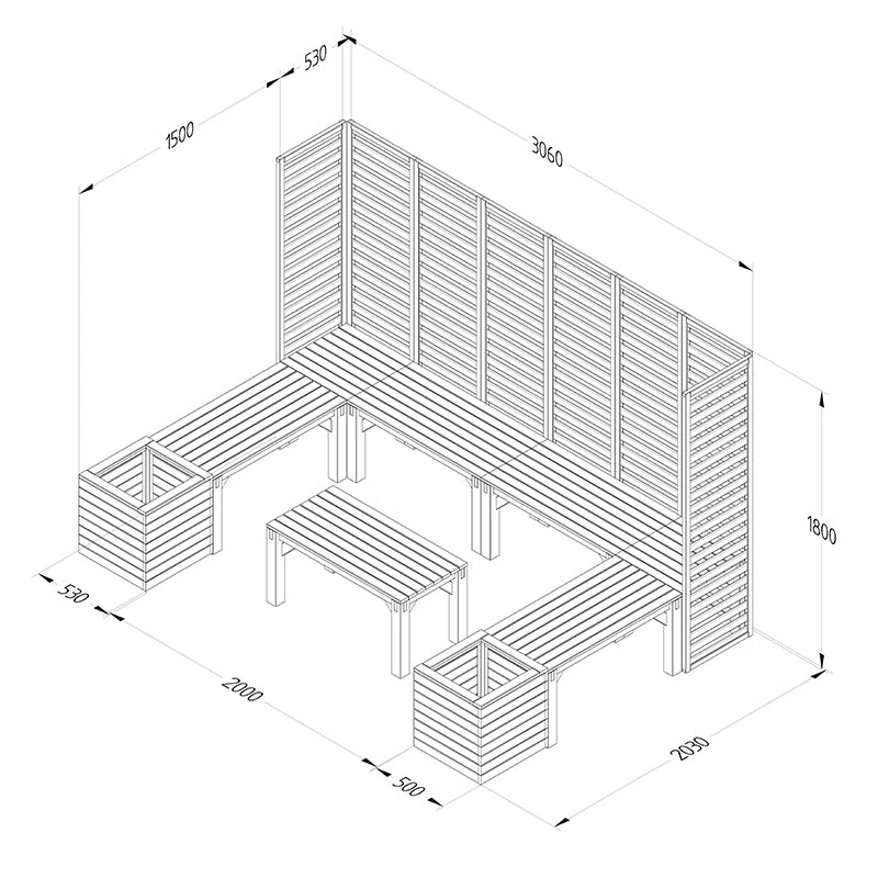 Forest Garden Modular Seating V4 5 Forest Garden Modular Seating V4 - Image 5