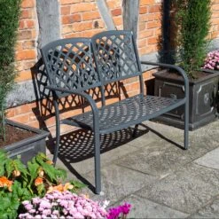Rowlinson Vienna Aluminium Bench 13 Rowlinson Vienna Aluminium Bench -Garden Haven Shop ROVIENBENCH1