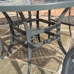 Rowlinson Vienna Aluminium Four Seating Dining Set 12 Rowlinson Vienna Aluminium Four Seating Dining Set -Garden Haven Shop ROVIENSET47