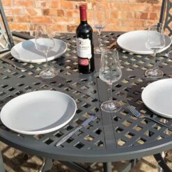 Rowlinson Vienna Aluminium Four Seating Dining Set 11 Rowlinson Vienna Aluminium Four Seating Dining Set -Garden Haven Shop ROVIENSET48