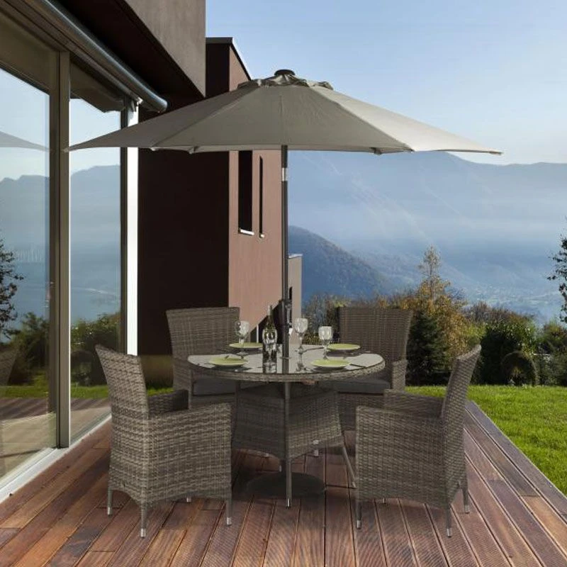 Supremo Barcelona 4 Seater Round Garden Dining Table Set 1 Supremo Barcelona 4 Seater Round Garden Dining Table Set