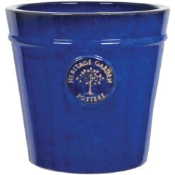 Heritage Blue Conical Pot Planter