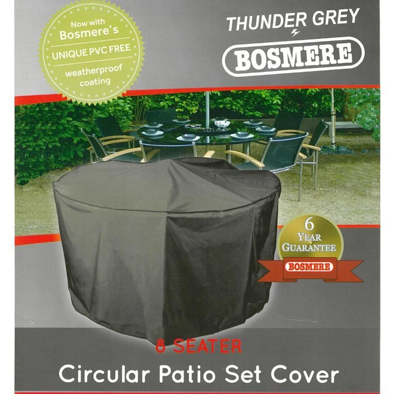 Bosmere 8 Seat Circular Patio Set Protective Outdoor Furniture Cover 1 Bosmere 8 Seat Circular Patio Set Protective Outdoor Furniture Cover