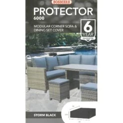 Bosmere Protector 6000 - Modular Corner Sofa Dining Set Outdoor Furniture Cover -Garden Haven Shop bosmere modular set 3m web