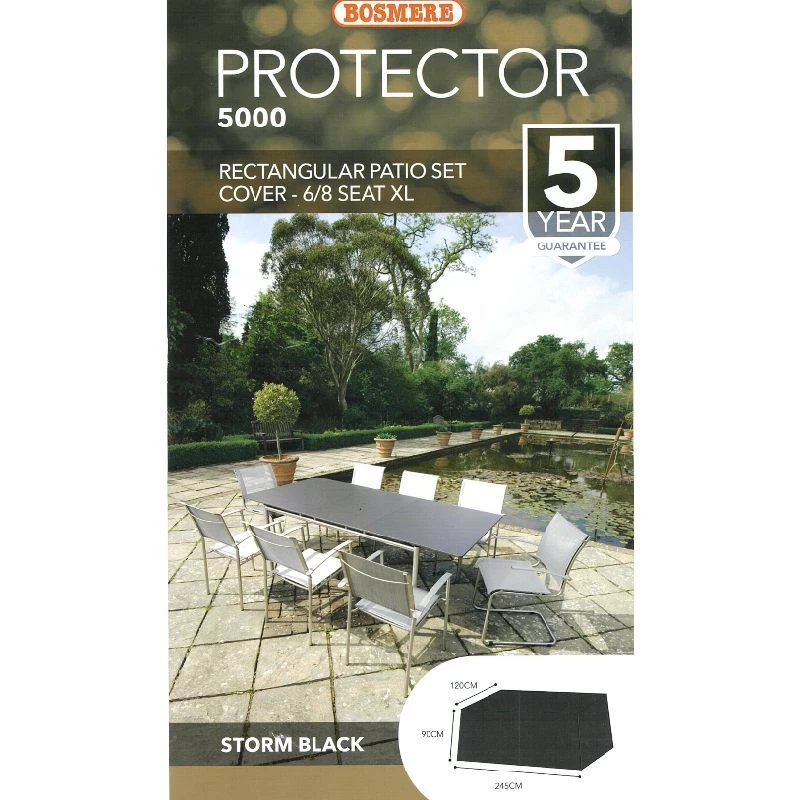 Bosmere Protector 5000 - Rectangular Patio Set Outdoor Furniture Cover 2 Bosmere Protector 5000 - Rectangular Patio Set Outdoor Furniture Cover - Image 2