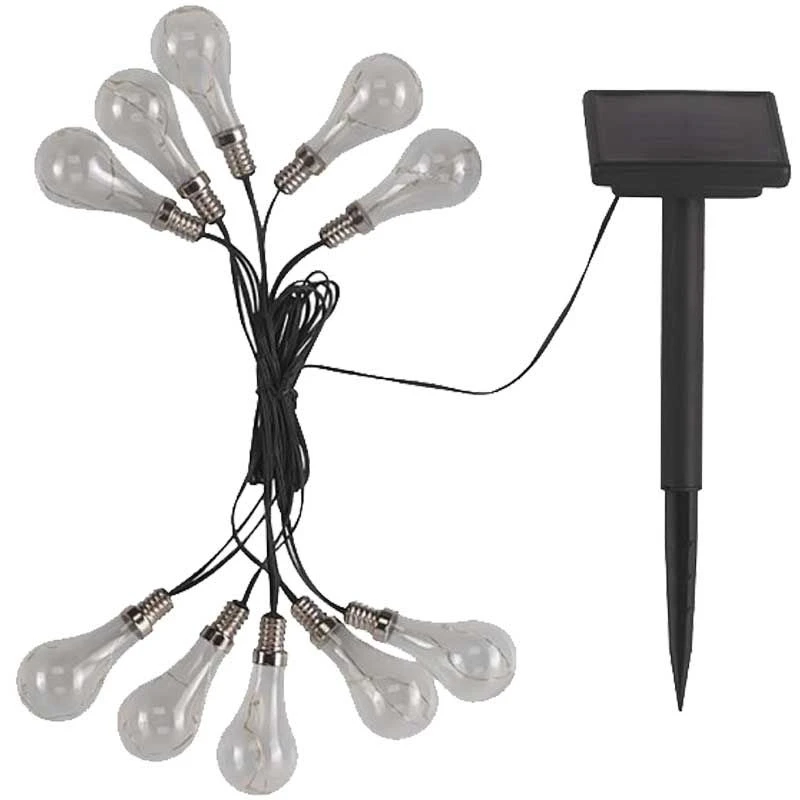 Smart Solar - Solar Powered Eureka Neonesque Light Bulb String 2 Smart Solar - Solar Powered Eureka Neonesque Light Bulb String - Image 2