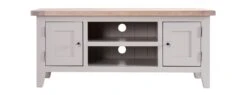 Chalked Oak/Grey 2 Door 1 Shelf TV Unit - Oak Furniture 5 Chalked Oak/Grey 2 Door 1 Shelf TV Unit - Oak Furniture -Garden Haven Shop gcw013 2