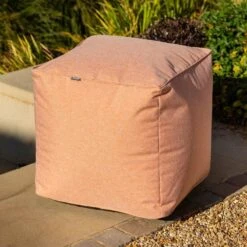 Hartman Outdoor Weatherproof Pouffe -Garden Haven Shop hartman pouffe salmon web