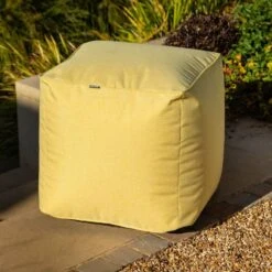 Hartman Outdoor Weatherproof Pouffe -Garden Haven Shop hartman pouffe yellow web