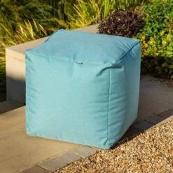 Hartman Outdoor Weatherproof Pouffe -Garden Haven Shop jade pouffe web