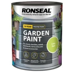 Ronseal- Garden Paint For Brick, Stone, Terracotta, Metal & Wood -Garden Haven Shop lime zest web