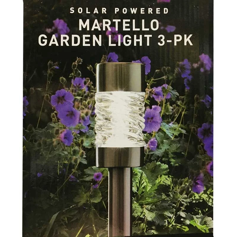 SuperBright - Solar Powered Martello Garden Light - 3 Pack 1 SuperBright - Solar Powered Martello Garden Light - 3 Pack