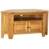 Oak Large Corner TV Unit - Oak Furniture