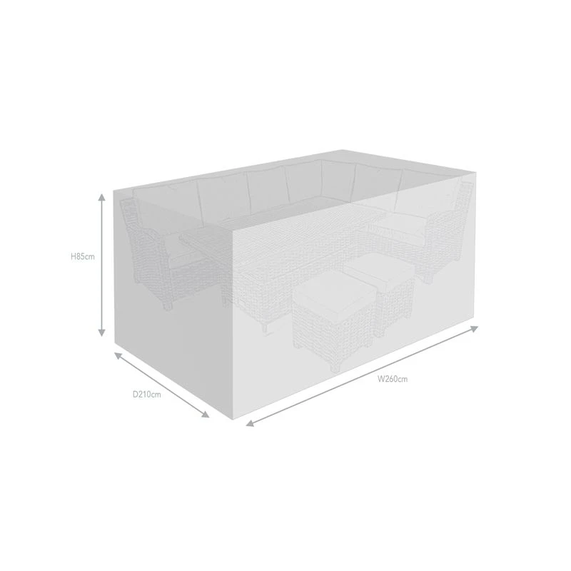 Supremo Corner Modular Set All Weather Outdoor Furniture Cover 2 Supremo Corner Modular Set All Weather Outdoor Furniture Cover - Image 2