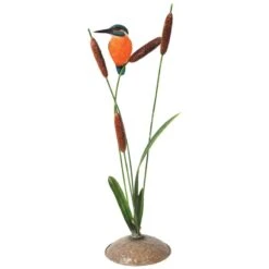 Vivid Arts Real Life Birds - Kingfisher Garden Ornament 5 Vivid Arts Real Life Birds - Kingfisher Garden Ornament -Garden Haven Shop vivid arts kingfisher on bulrush base web