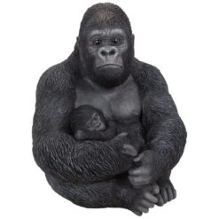 Vivid Arts Real Life Zoo - Gorilla Garden Ornament -Garden Haven Shop vivid arts real life zoo sitting gorilla and baby web