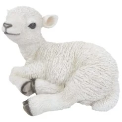 Vivid Arts Real Life Farm - Lamb Garden Ornament -Garden Haven Shop vivid arts sitting lamb web
