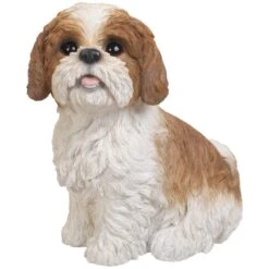 Vivid Arts Real Life Dogs - Shih Tzu Garden Ornament -Garden Haven Shop vivid arts sitting shih tzu brown medium web