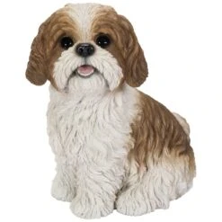 Vivid Arts Real Life Dogs - Shih Tzu Garden Ornament -Garden Haven Shop vivid arts sitting shih tzu brown small web