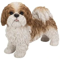 Vivid Arts Real Life Dogs - Shih Tzu Garden Ornament -Garden Haven Shop vivid arts standing shih tzu brown web